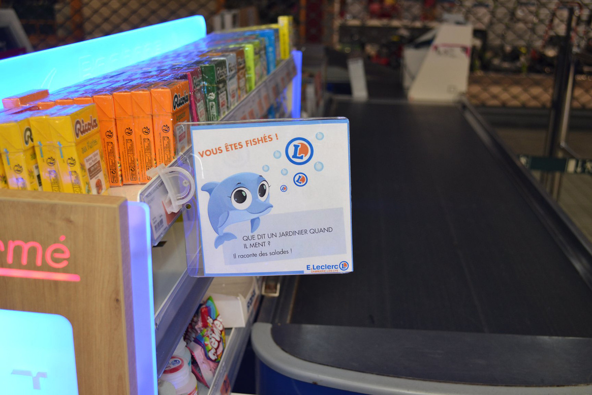 Affichette 1er Avril - E.Leclerc Dammarie lès Lys