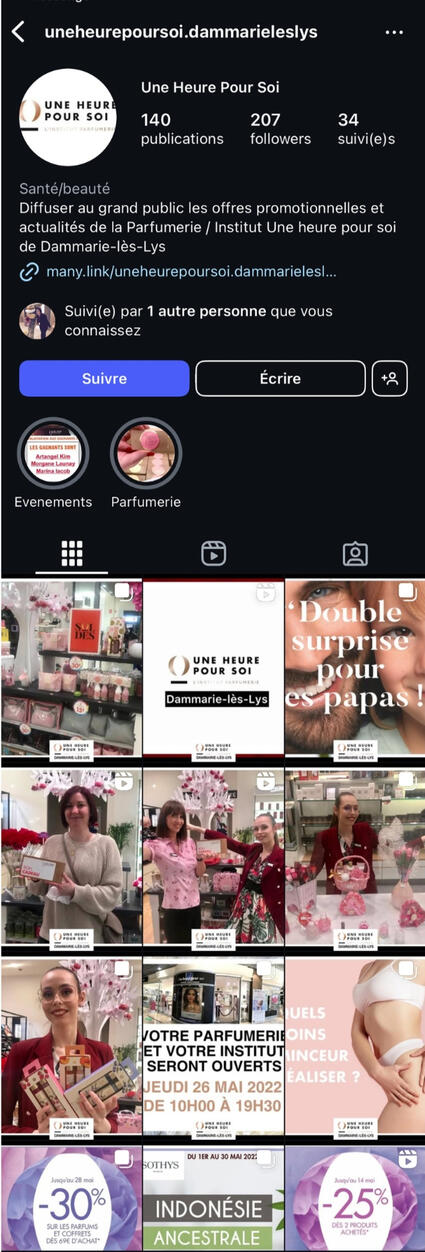 Instagram - Une Heure pour Soi